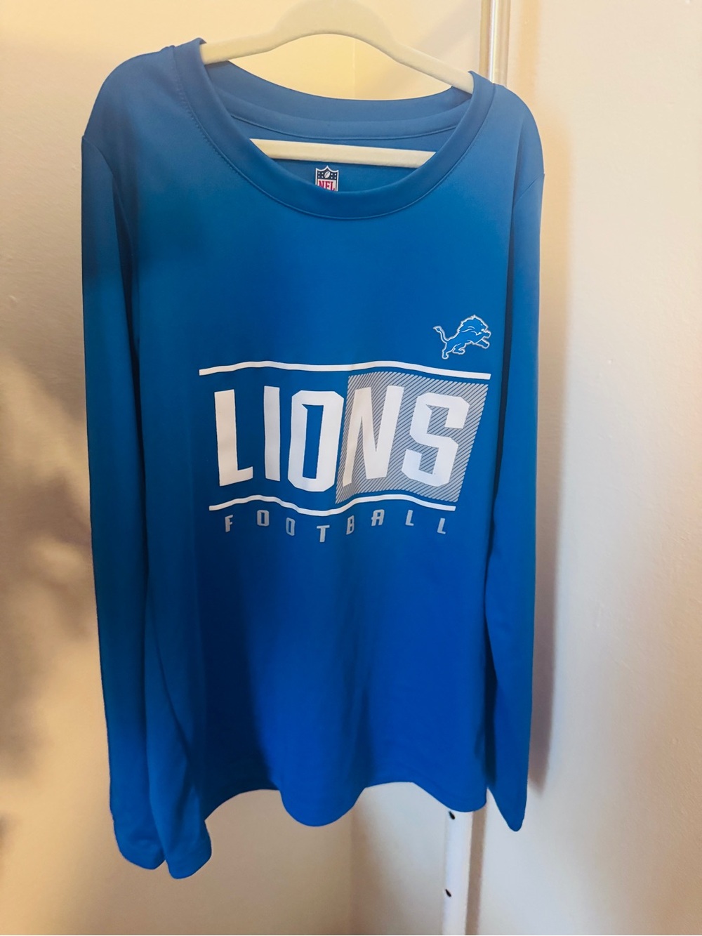 NFL Youth Blue Lions Long-Sleeve Football Tee